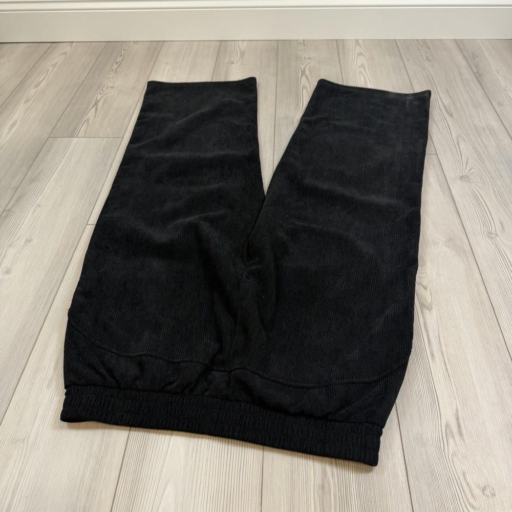 Halara HighWaisted Pocket Straight‎ Leg Corduroy Casual Pants XL Petite Black - Picture 8 of 10